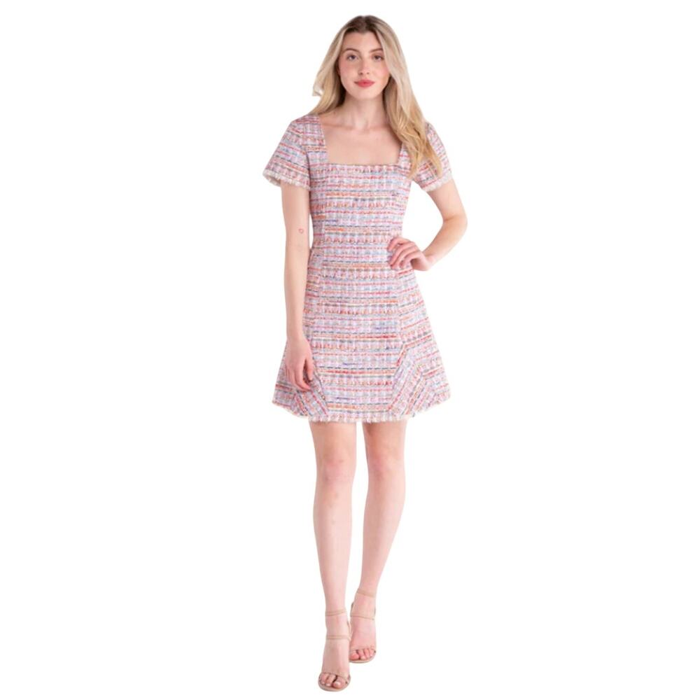 S'Edge Brittany Dress in Foxy, NWOT, Large, 298$, Multi Tweed